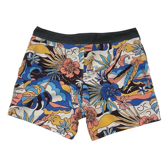 Panama Jack | Men’s Floral Hawaiian Swim Trunks w/Pockets, Board Shorts, Size 40 - Picture 5 of 8